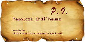 Papolczi Iréneusz névjegykártya